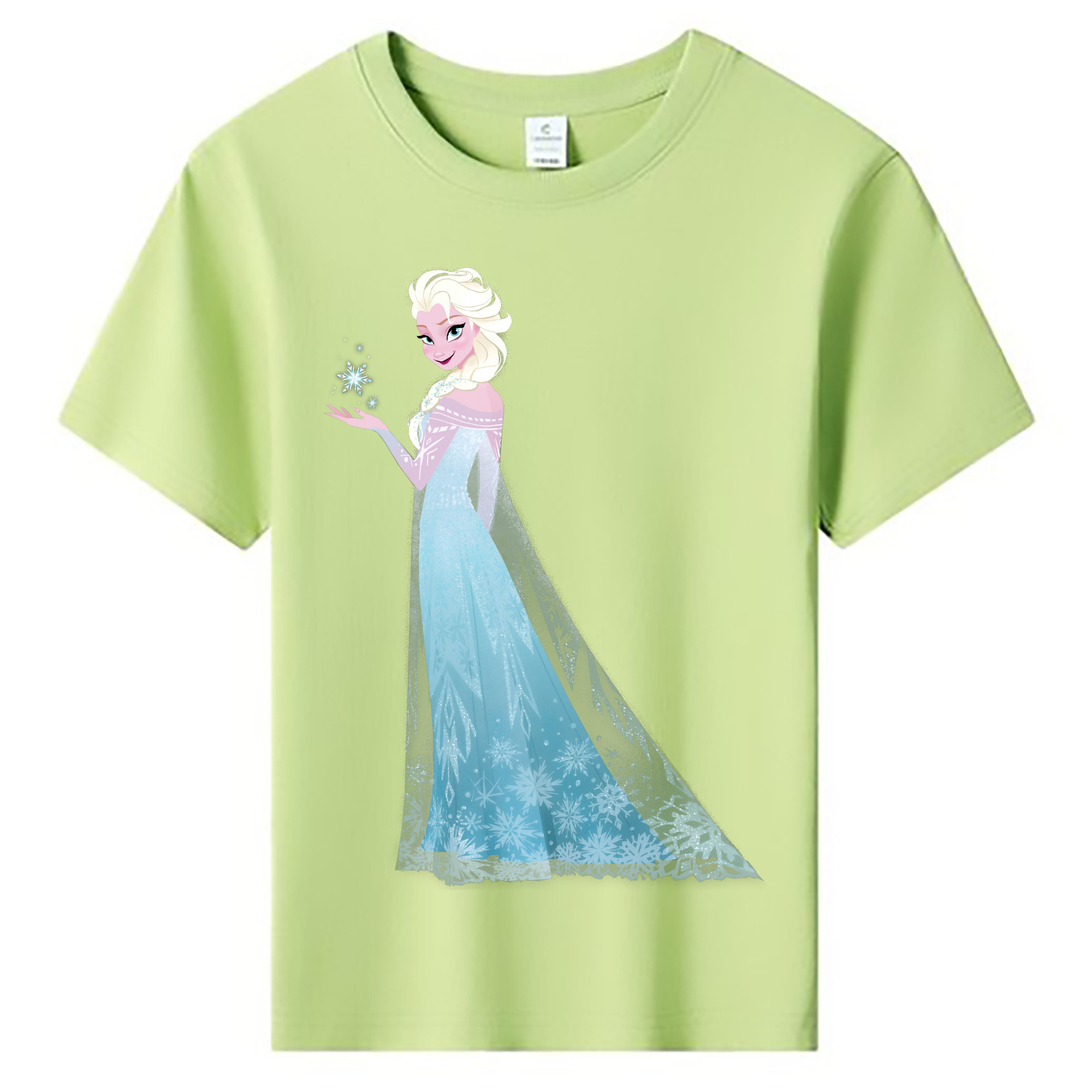 （画像用） アナと雪の女王 アンナ エルサ Frozen Anna Elsa 綿100％キッズTシャツ（フロントプリント）